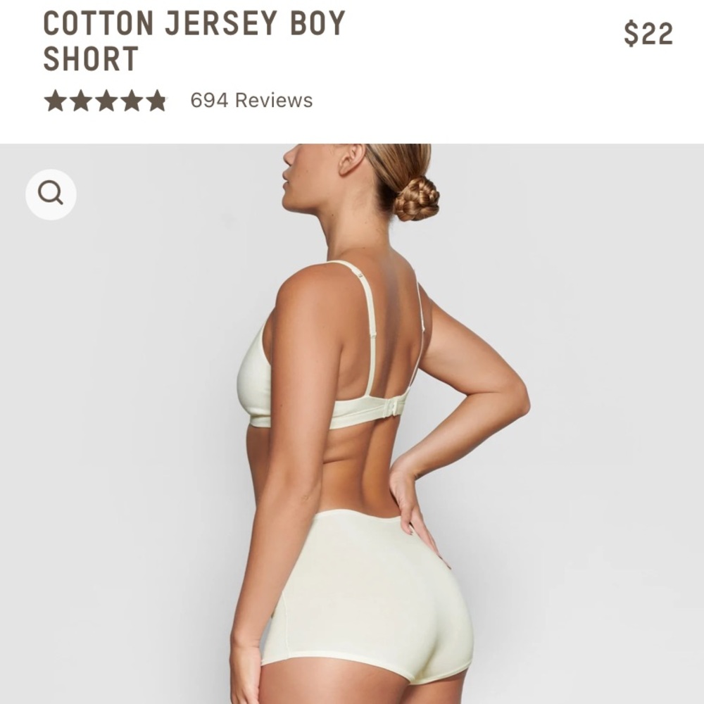 NWT Bone Cotton Jersey Boyshorts